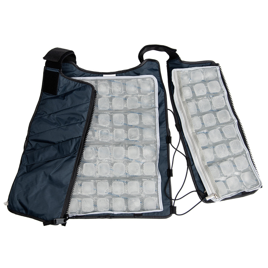 FlexiFreeze Professional Series Ice Vest - Navy Zipper