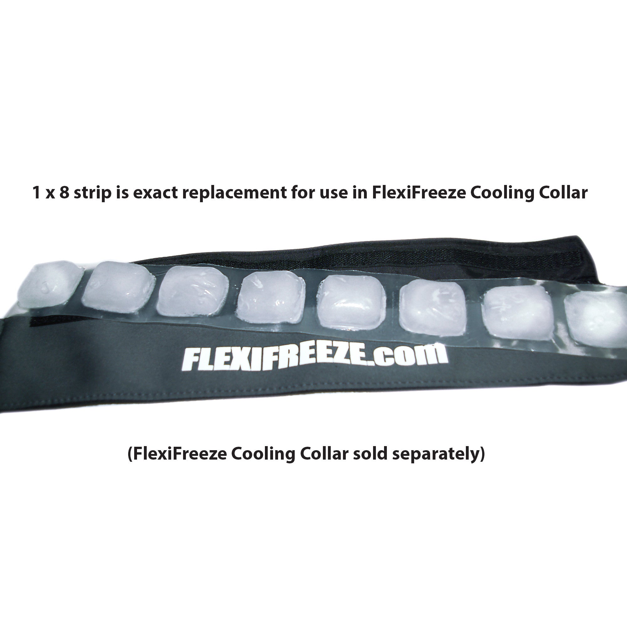 FlexiFreeze set of 1 by 8 ice strips, 12 count