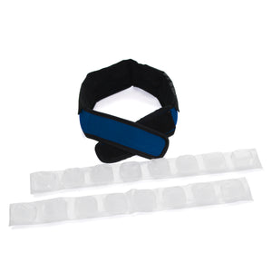 FlexiFreeze Cooling Collar, blue, with 2 ice strips