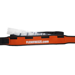 FlexiFreeze Cooling Collar, orange, with ice strip