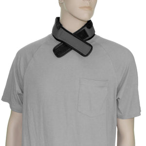 FlexiFreeze Cooling Collar, charcoal, on mannequin