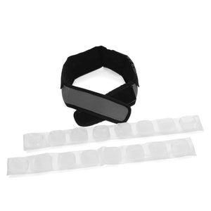 FlexiFreeze Cooling Collar, charcoal, with 2 ice strips