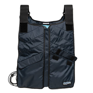 FlexiFreeze Professional Series Ice Vest - Navy Zipper, front view