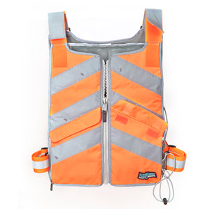 FlexiFreeze Professional Series Ice Vest Hi-Vis orange, front view