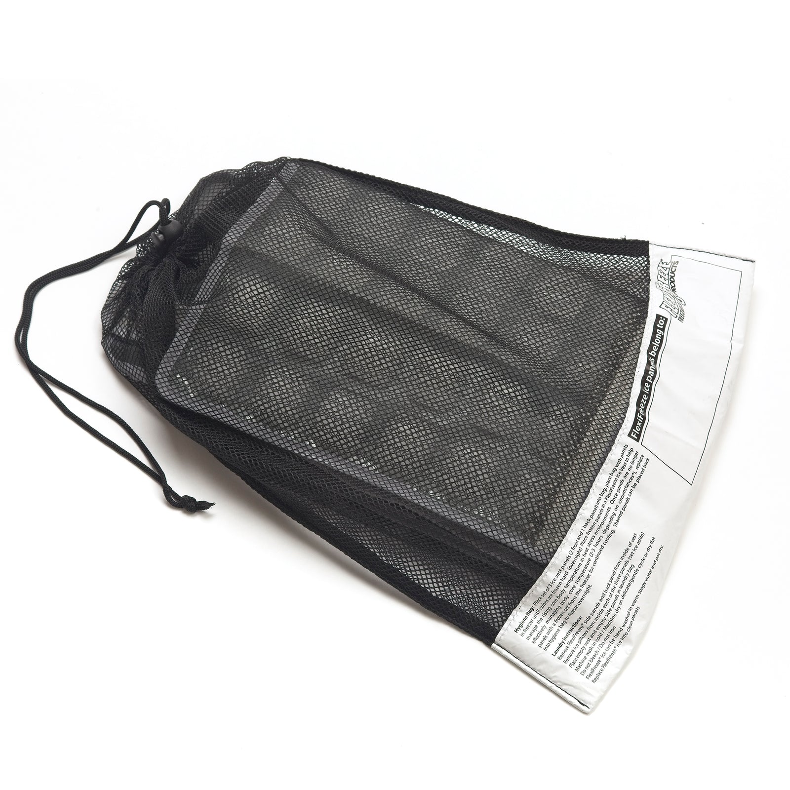 FlexiFreeze refreezable ice panels and mesh bag for FlexiFreeze professional cooling ice vest, gray