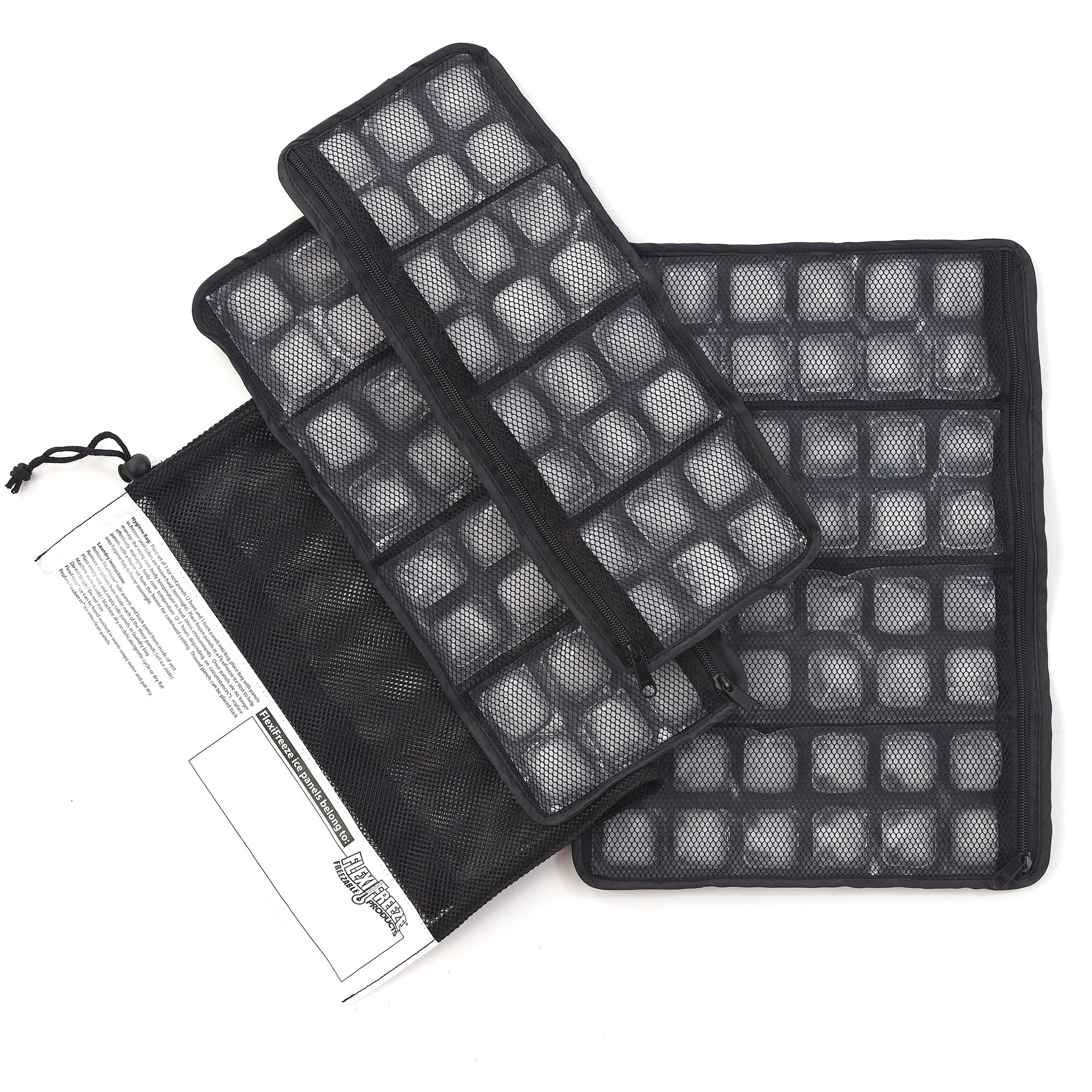 FlexiFreeze Ice Vest Replacement Panels Refreezable, Pure Water 